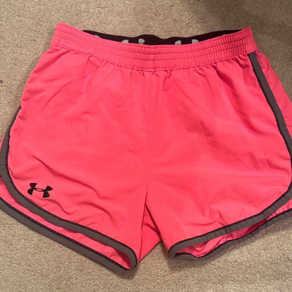 Under Armour Women's Bright Pink Athletic Shorts